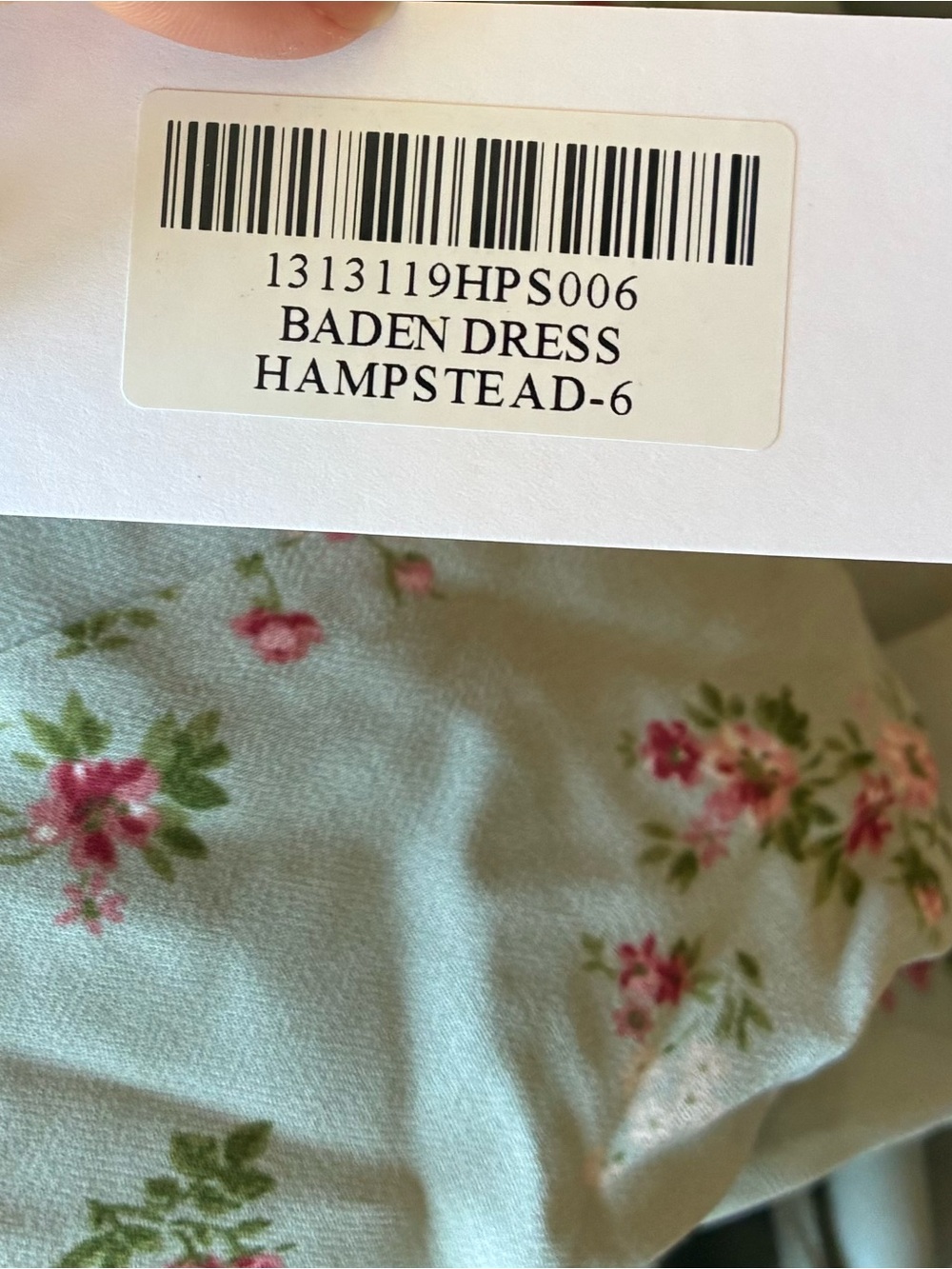 NWT Reformation Baden Dress - Hampstead-6 Green Floral Midi - Picture 2 of 8